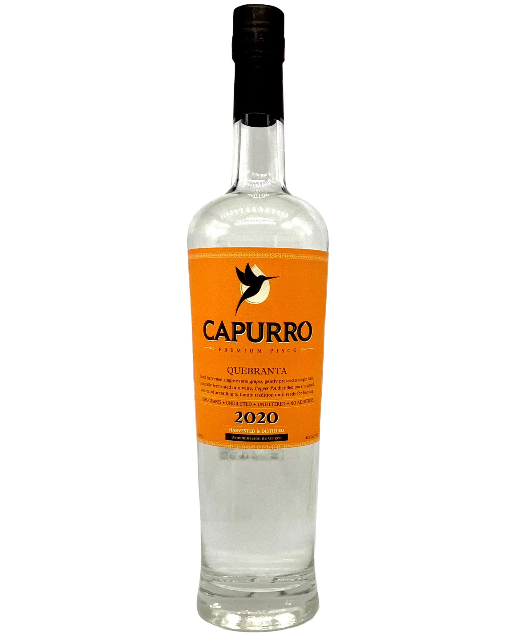 Capurro, Pisco Quebranta, Nasca, Peru 2020 750ml newarrival noadditives undiluted unfiltered