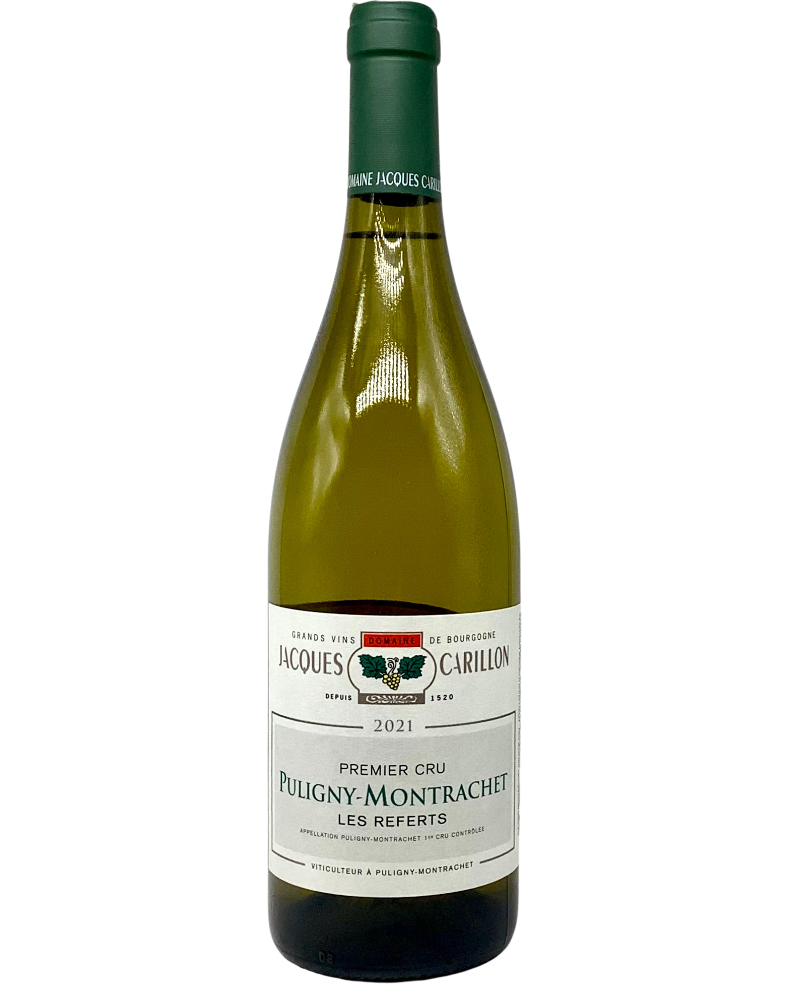 Jacques Carillon, Chardonnay, Puligny-Montrachet 1er Cru Les Referts, Côte de Beaune, Burgundy, France 2021 newarrival