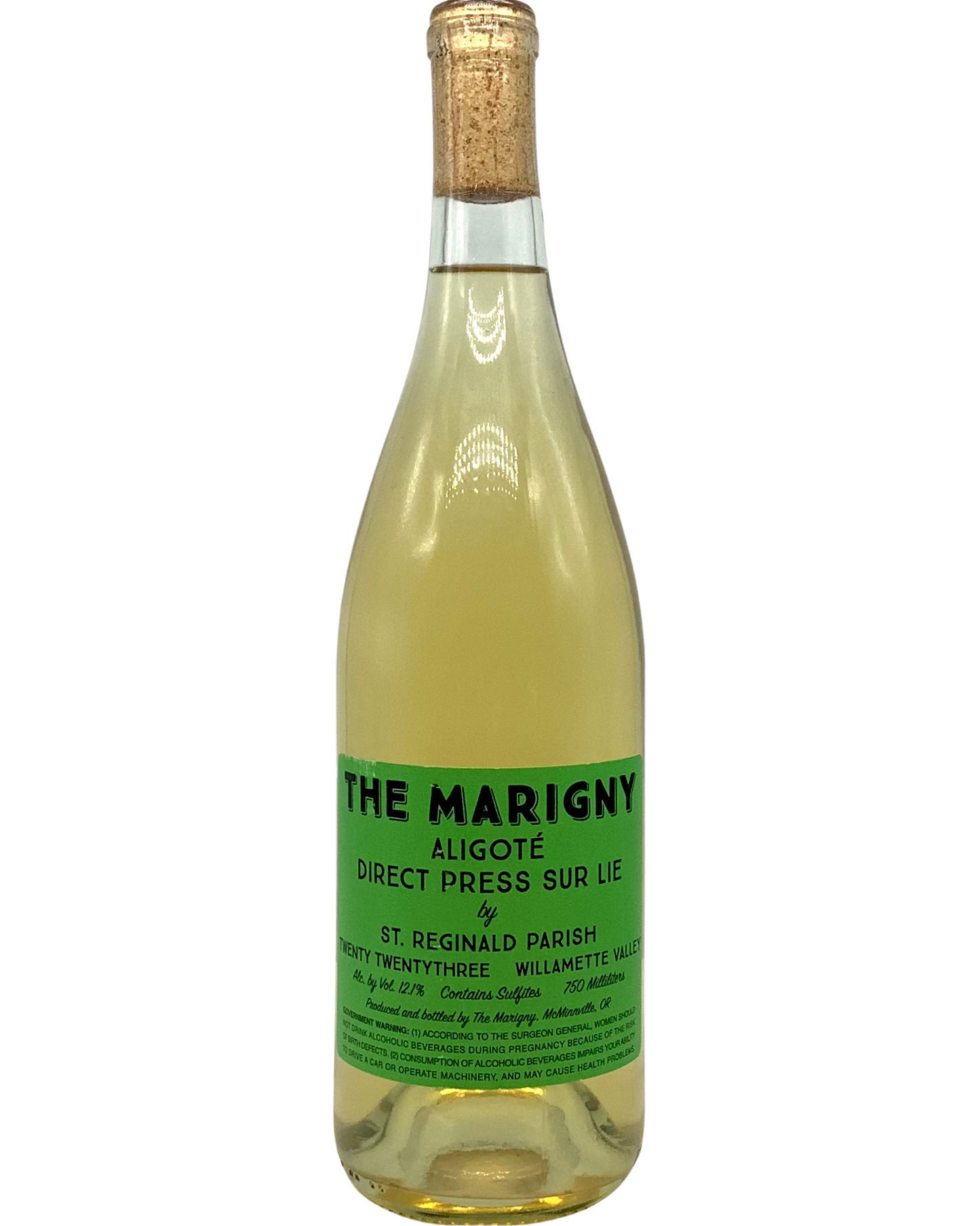 St Reginald Parish, Aligoté "The Marigny" Direct Press Sur Lie, Willamette, Oregon 2023 newarrival organic