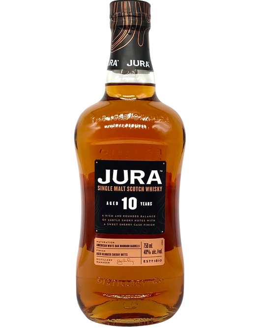 Jura 10 Year Single Malt Scotch Whisky, Isle of Jura, Scotland 750ml newarrival