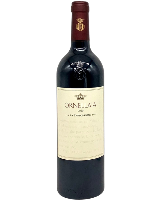 Ornellaia, Super Tuscan Blend, Bolgheri Superiore "La Proporzione" Tuscany, Italy 2020 (Artist Label)