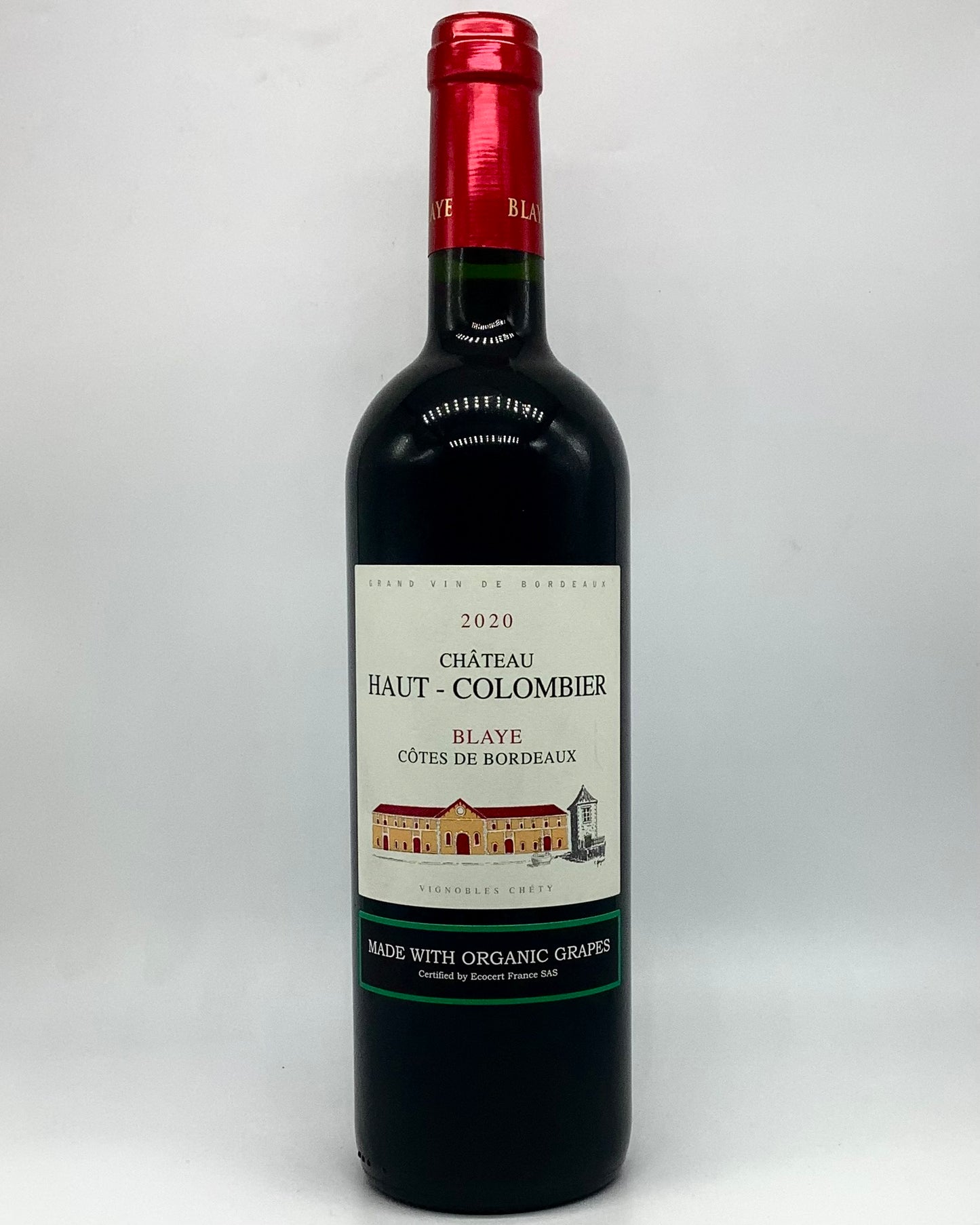 Château Haut-Colombier, Bordeaux Rouge, Blaye, Côtes de Bordeaux, France 2020 certifiedorganic organic