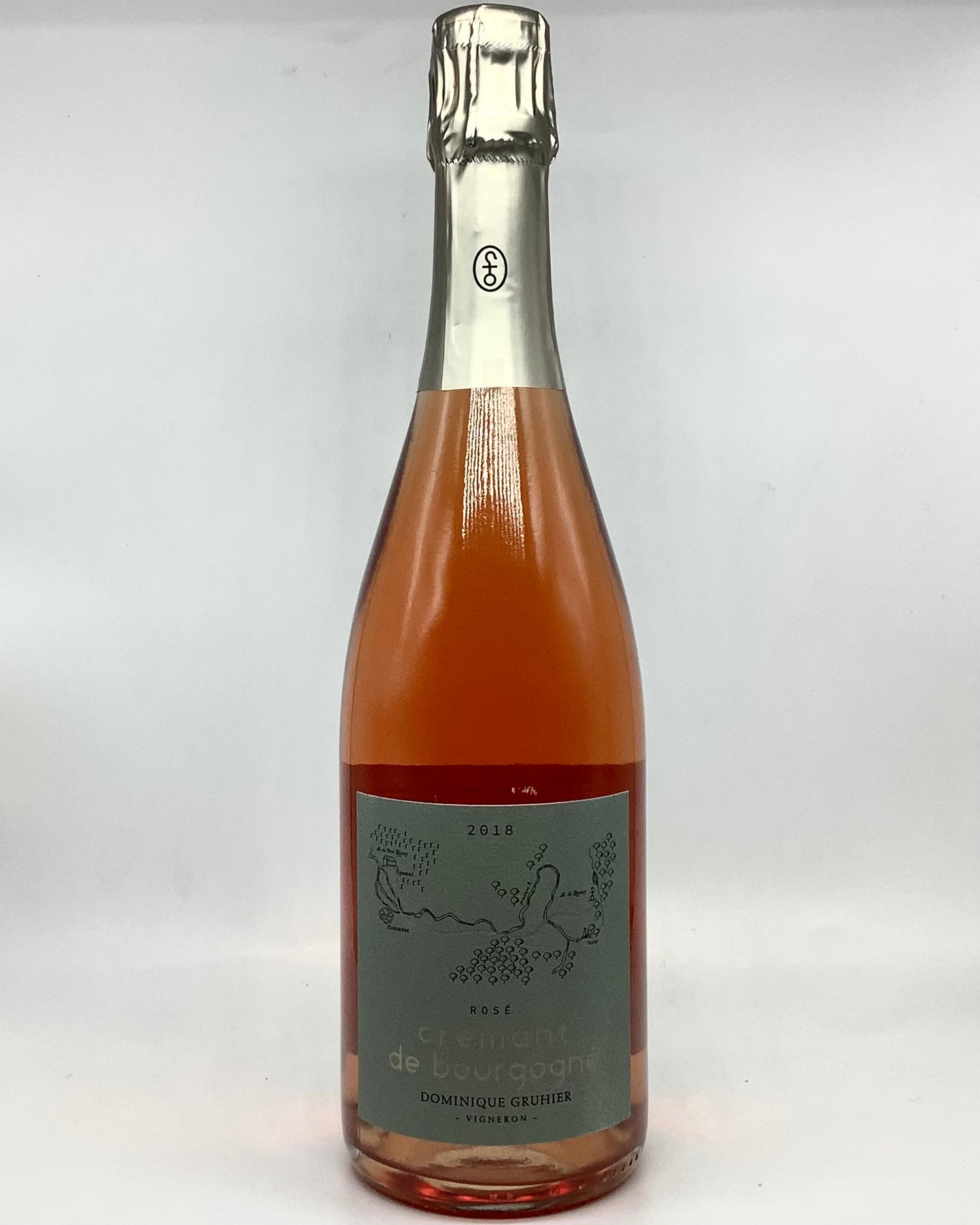 Dominique Gruhier, Crémant de Bourgogne Rosé, Burgundy, France 2018 newarival