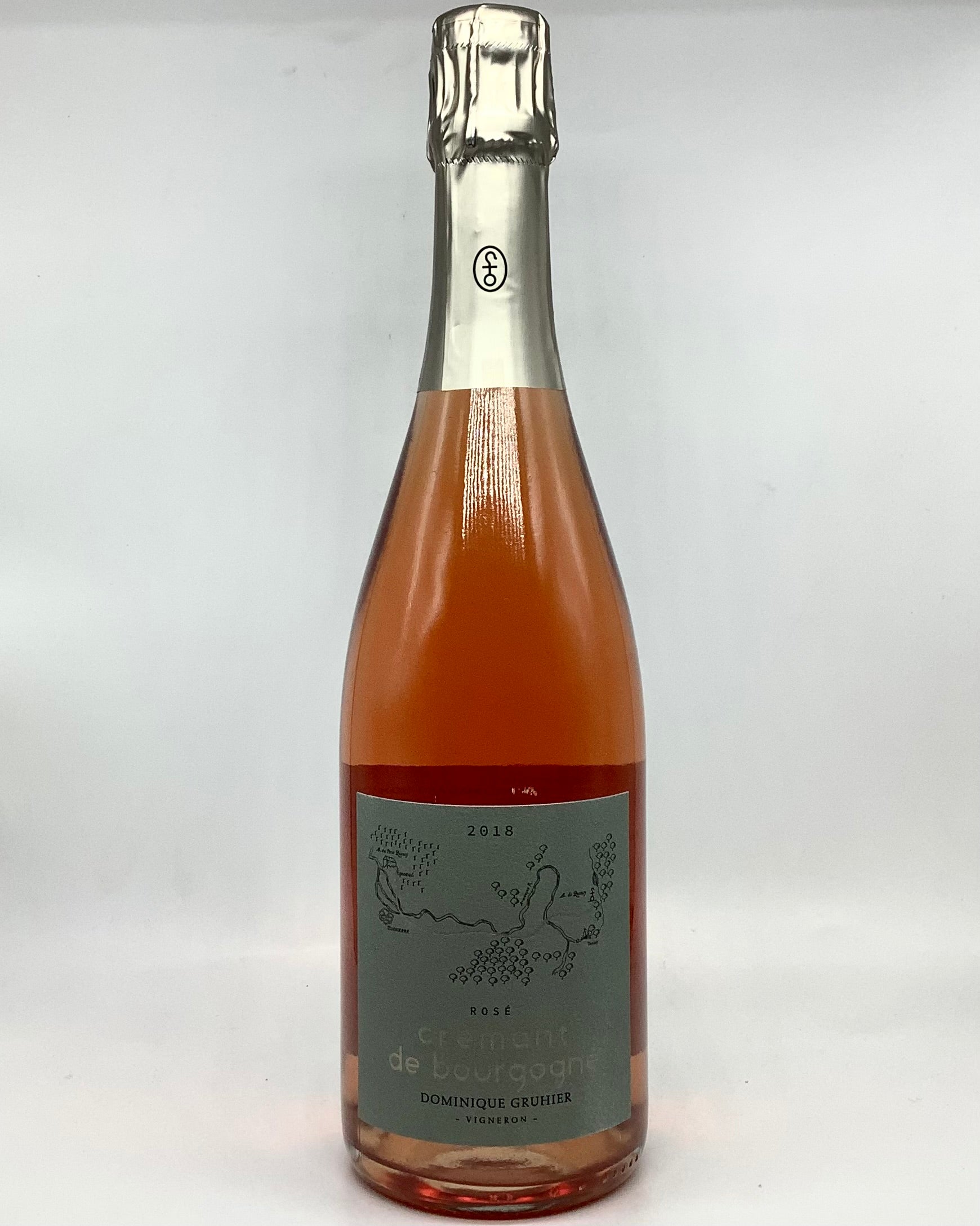 Dominique Gruhier, Crémant de Bourgogne Rosé, Burgundy, France 2018 newarival