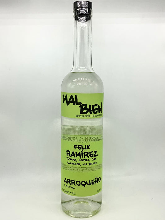 Mal Bien, Mezcal, Arroqueño "Felix Ramirez", Oaxaca, Mezcal 750ml newarrival