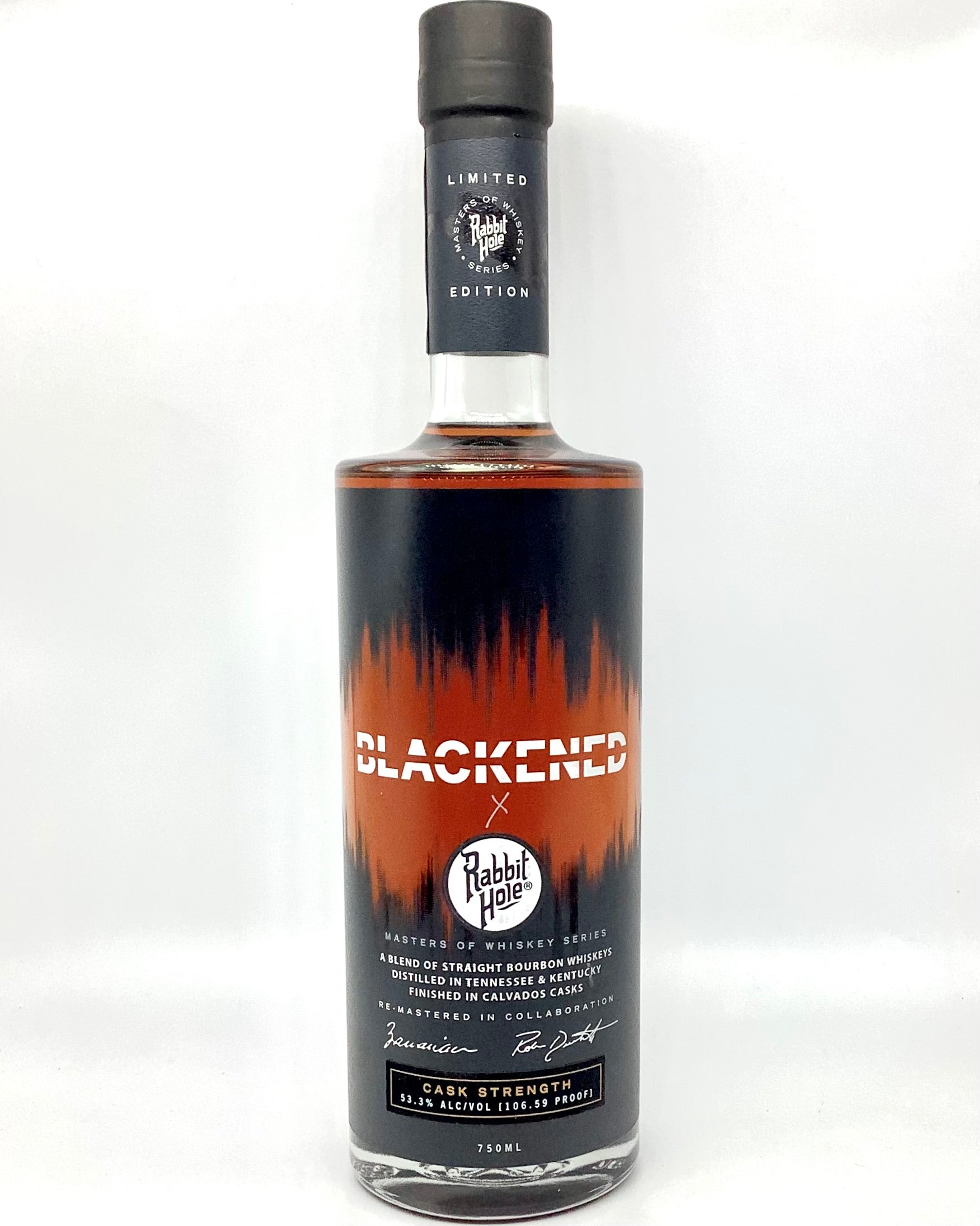 Blackened X Rabbit Hole Masters of Whiskey Series Limited Edition Cask Strength Kentucky Bourbon Whiskey 750ml newarrival