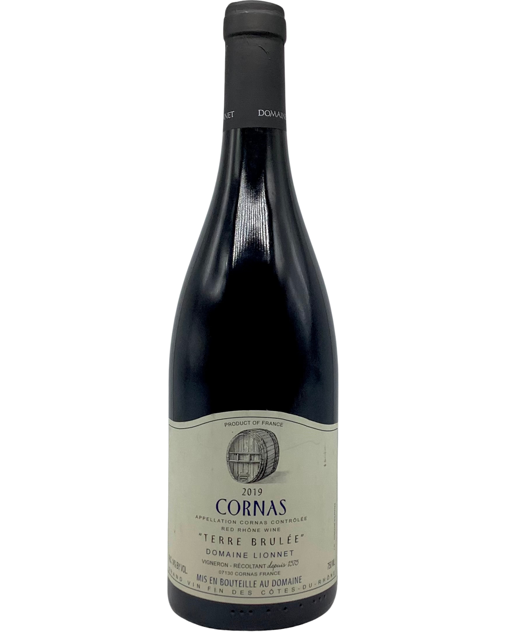 Domaine Lionnet, Syrah "Terre Brulée" Cornas, Northern Rhône, France 2019 newarrival organic