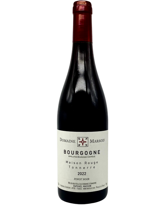 Domaine Marsoif, Pinot Noir, Bourgogne Rouge "Maison Rouge Tonnerre" Burgundy, France 2022 newarrival