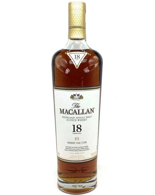 The Macallan 18 Year Sherry Oak Cask Highland Single Malt Scotch Whisky