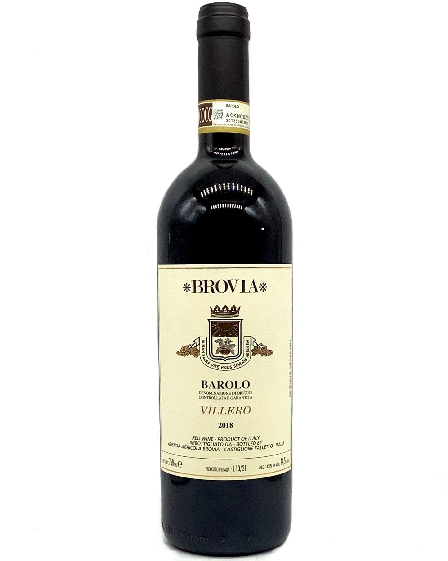 Brovia, Nebbiolo, Barolo "Villero" Piedmont, Italy 2018 newarrival organic vegan