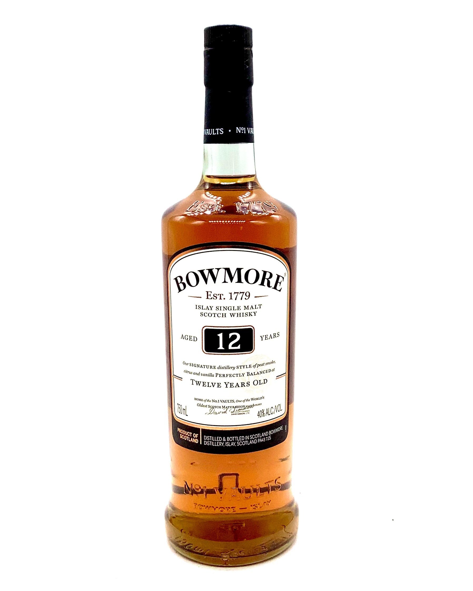 Bowmore 12 Year Single Islay Wine Fine Shawn – Scotch Malt Whisky